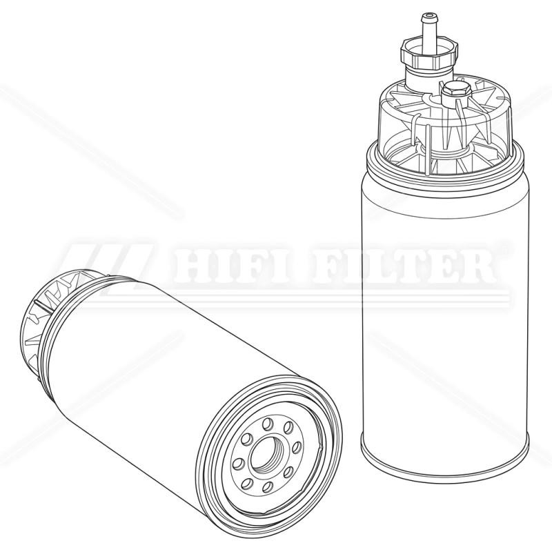 Топливный фильтр-сепаратор HIFI FILTER SN 40727 B